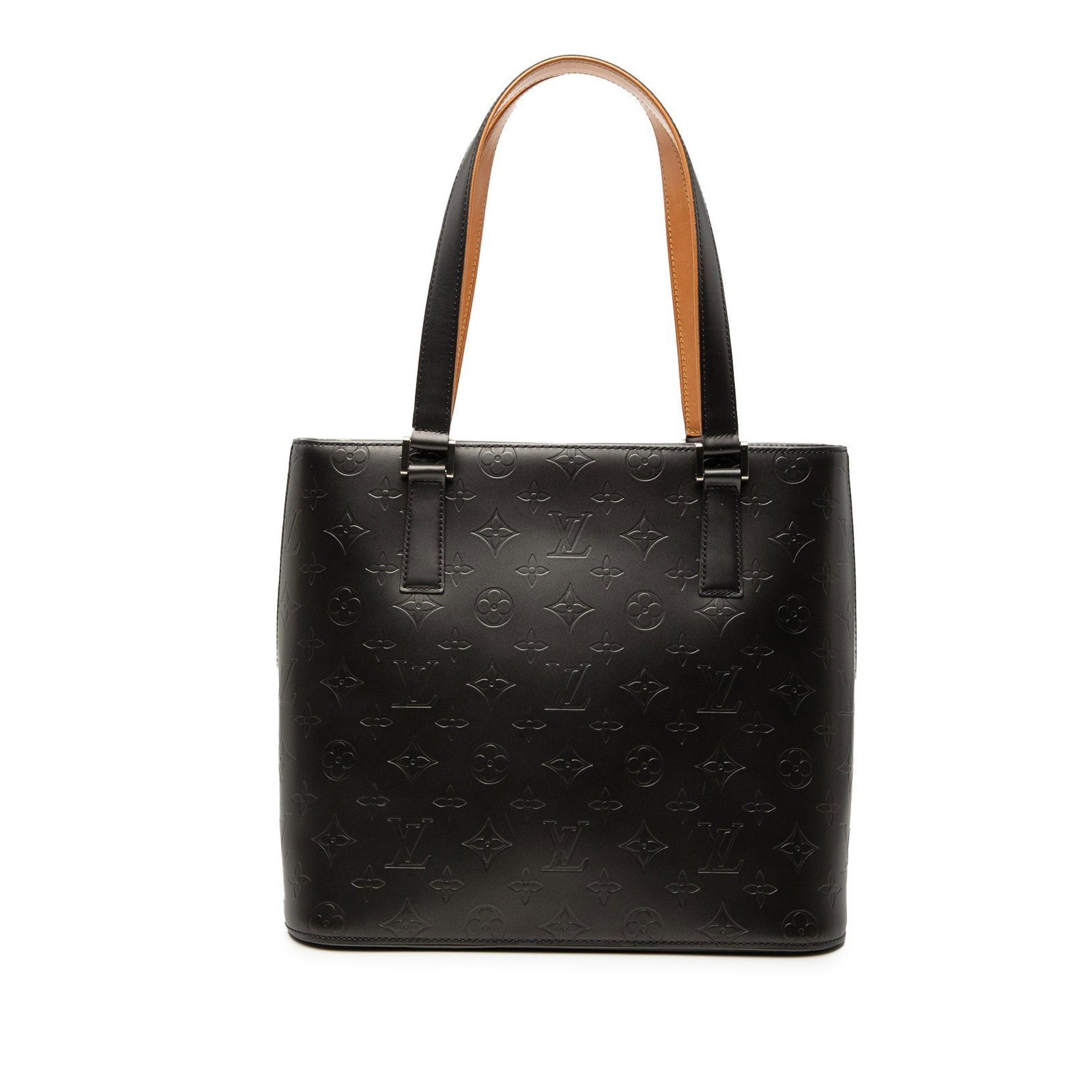 Monogram Mat Stockton gray leather tote bag by Louis Vuitton (1 of 7)