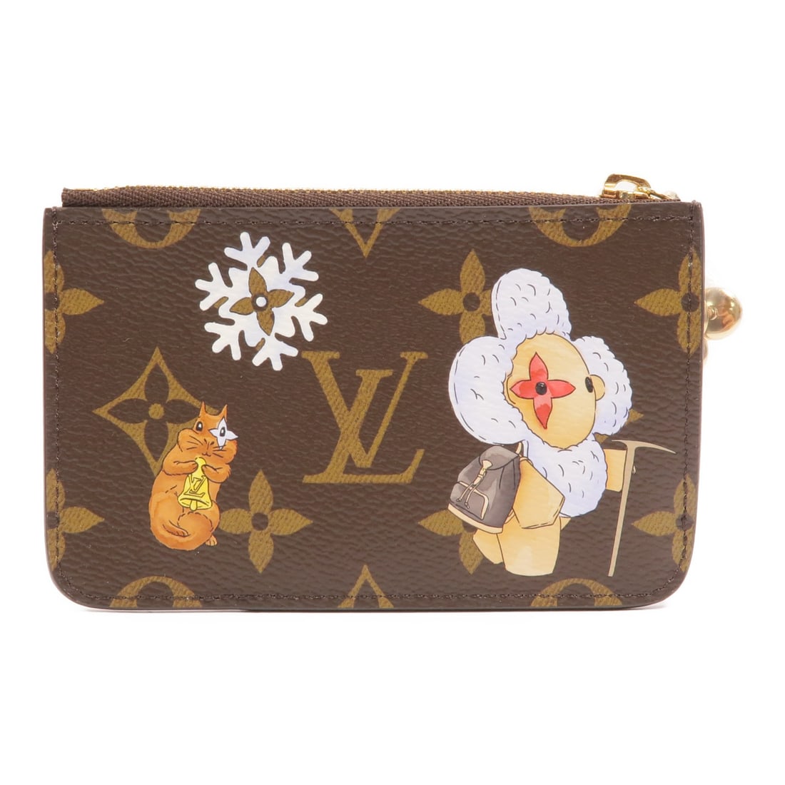 Louis Vuitton Romy Monogram Card Holder Brown Pink GHW: Louis Vuitton Romy Monogram Card Holder Brown Pink GHW This Louis Vuitton Romy card case features a classic monogram design in brown and pink, crafted from durable PVC coated canvas. Designed for wome