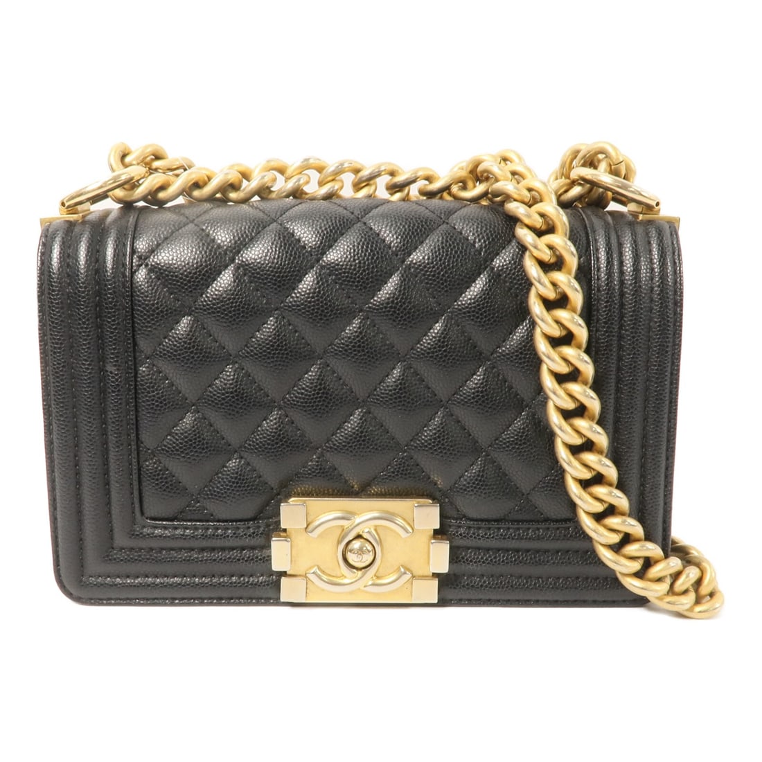 CHANEL Boy 20 Black Calfskin Shoulder Bag GHW (1 of 15)