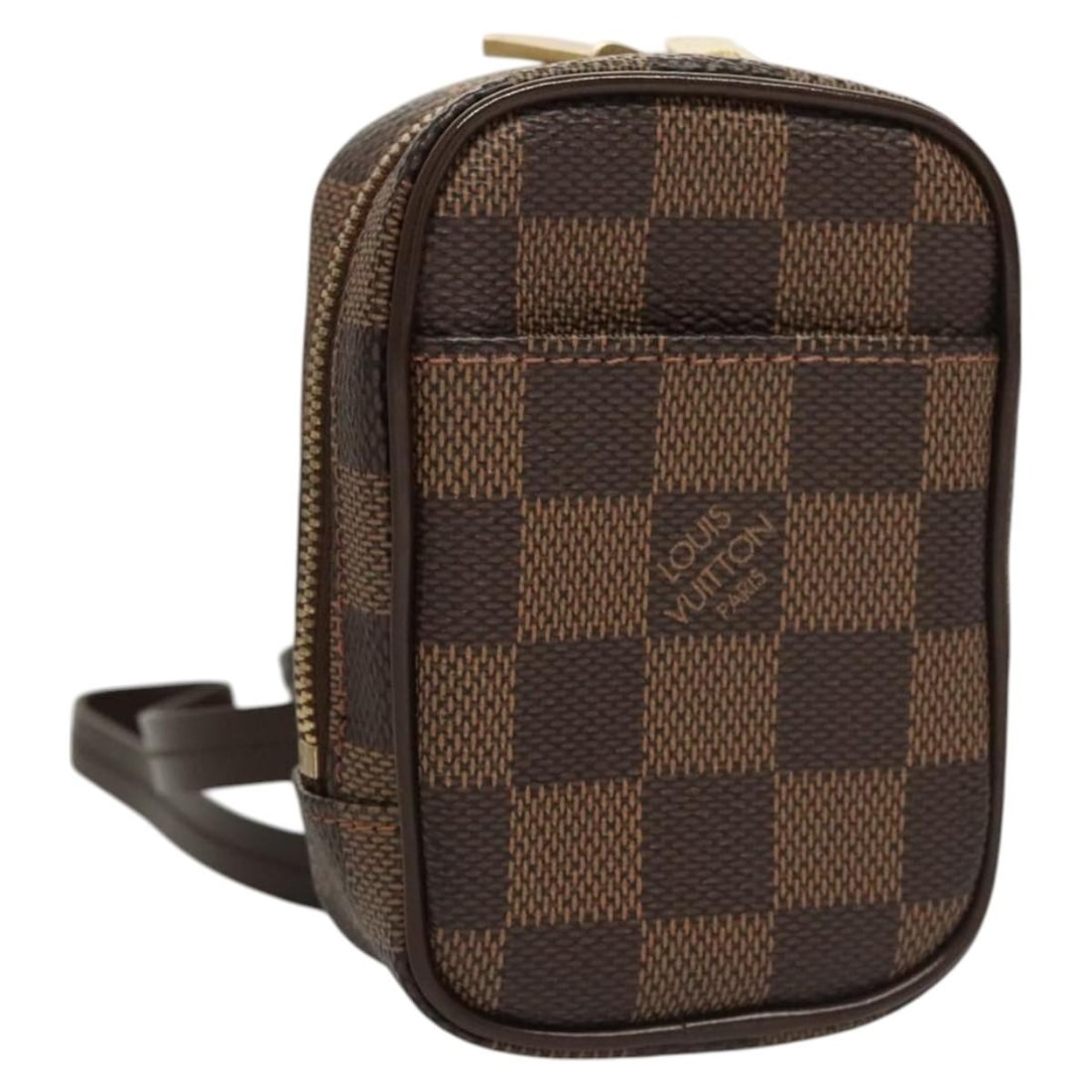 Damier Ebene Canvas Etui Okapi PM Pouch by Louis Vuitton N61738: Damier Ebene Canvas Etui Okapi PM Pouch by Louis Vuitton N61738 This Louis Vuitton Damier Ebene Etui Okapi PM pouch is crafted from signature Damier Ebene canvas and features a compact design. It come