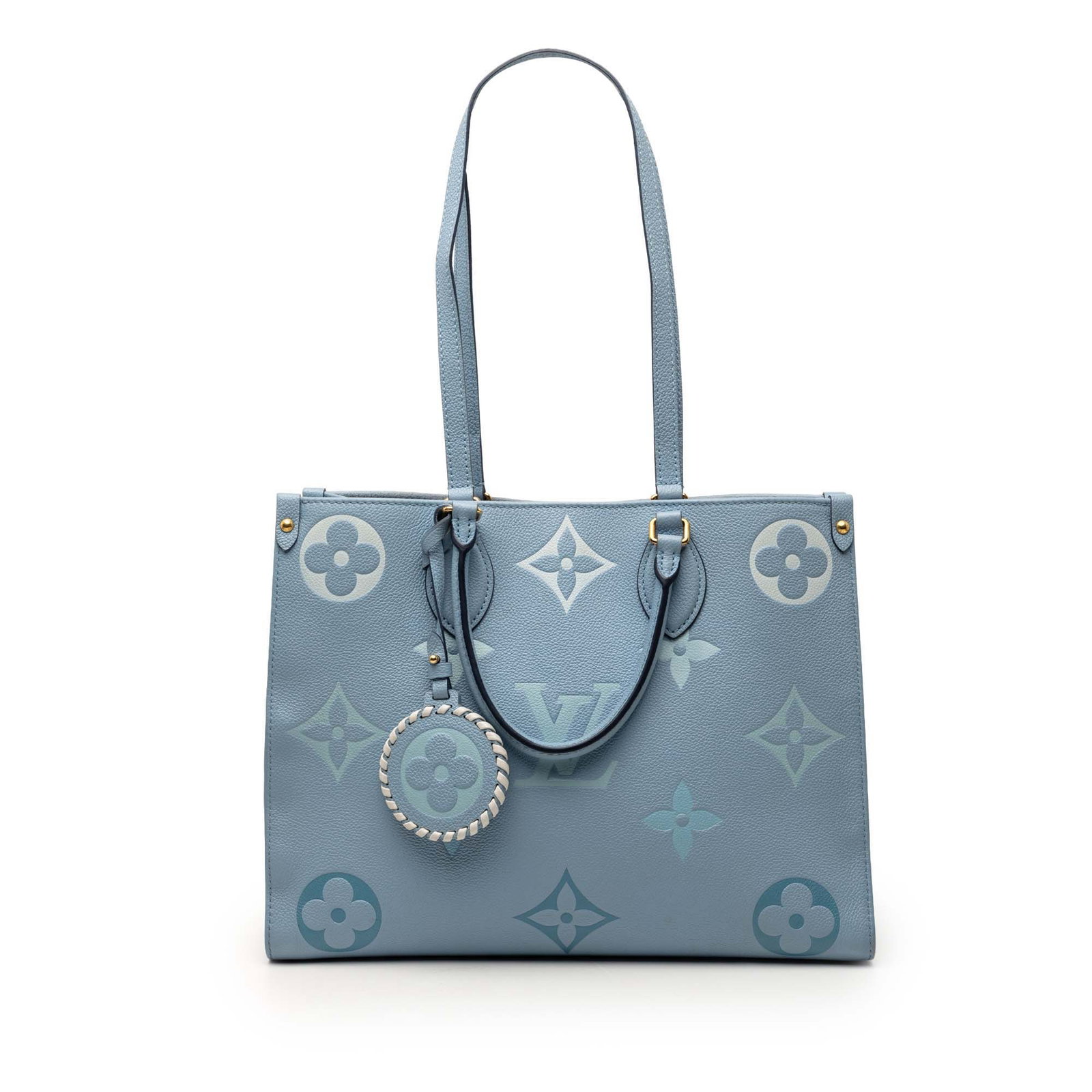 Louis Vuitton By The Pool Onthego MM monogram empreinte leather tote blue (1 of 6)