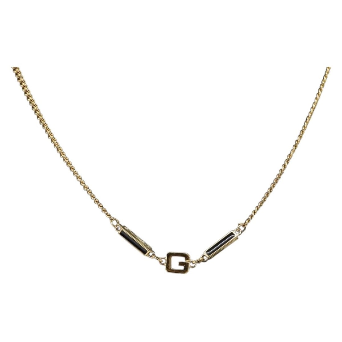 Gold Tone Metal Necklace by GIVENCHY Fashion Jewelry (1 of 13)