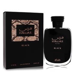 Hawas Black Eau De Parfum Spray By Rasasi: Hawas Black Eau De Parfum Spray By Rasasi Hawas Black Cologne by Rasasi Size: 3.3 oz Eau De Parfum Spray Additional images available upon request. PLEASE NOTE: Framed, Large, or heavy items do not hav