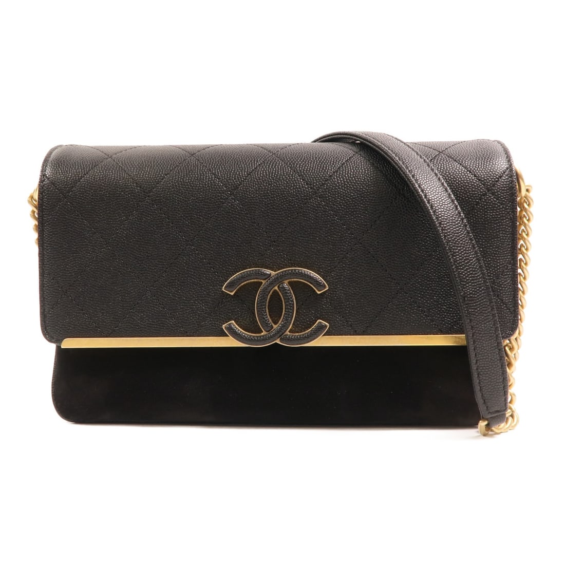 CHANEL Lady Coco quilted black calfskin flap shoulder bag GHW: CHANEL Lady Coco quilted black calfskin flap shoulder bag GHW This CHANEL Lady Coco Flap shoulder bag features a quilted design crafted from luxurious calfskin leather and suede in black. The bag offe