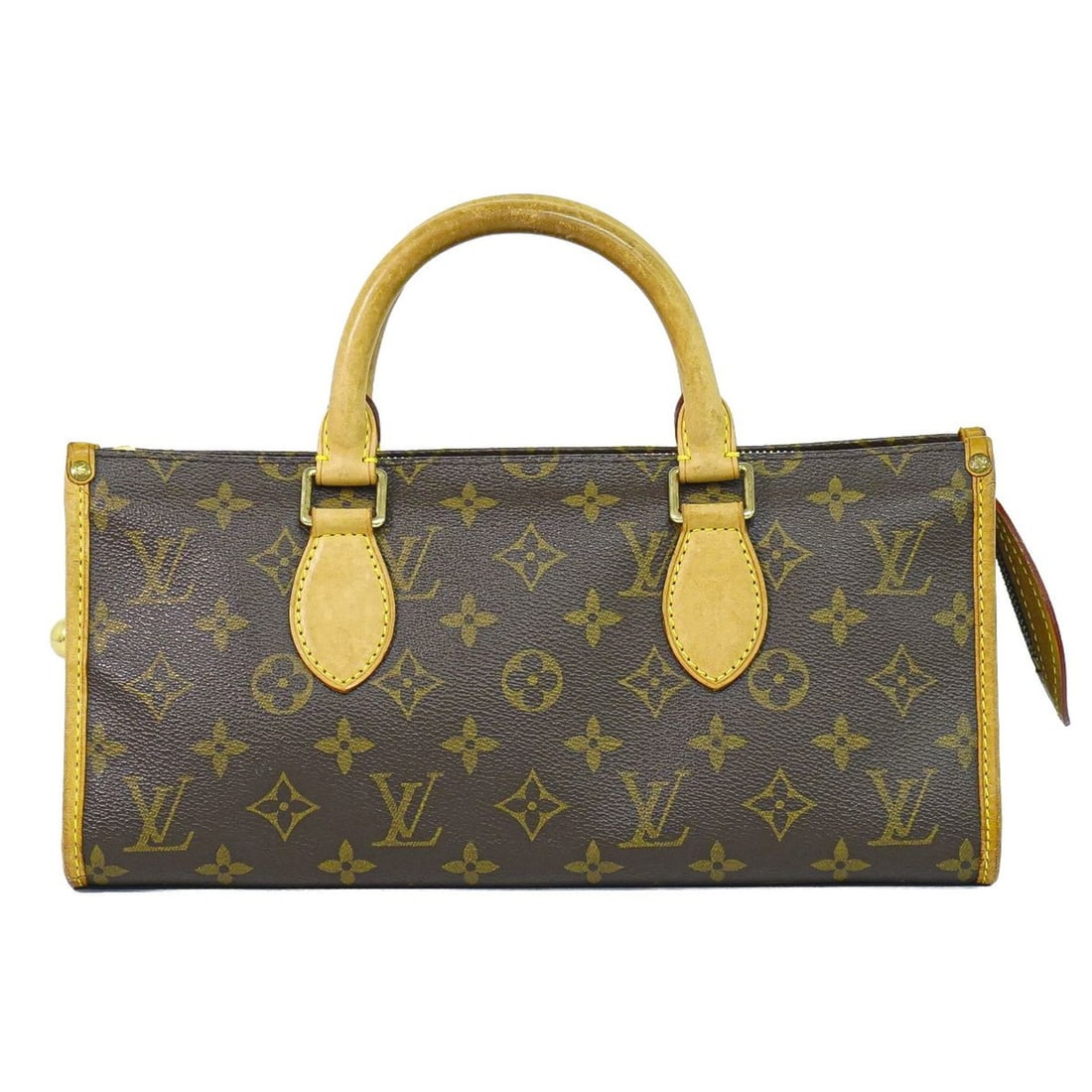 Louis Vuitton Popincourt Handle Bag Brown Monogram Canvas: Louis Vuitton Popincourt Handle Bag Brown Monogram Canvas This Louis Vuitton Popincourt Handle Bag features the iconic monogram canvas in brown, complemented by sturdy handles. Designed for women, the