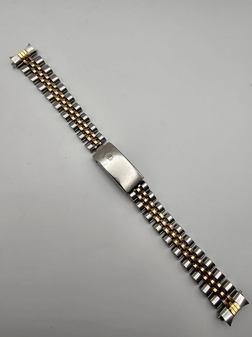 Rolex Ladies Jubilee Bracelet 18k Yellow Gold Stainless Steel 62523D.18: Rolex Ladies Jubilee Bracelet 18k Yellow Gold Stainless Steel 62523D.18 This is a vintage Rolex Jubilee bracelet crafted from 18k yellow gold and stainless steel, designed specifically for ladies' wat