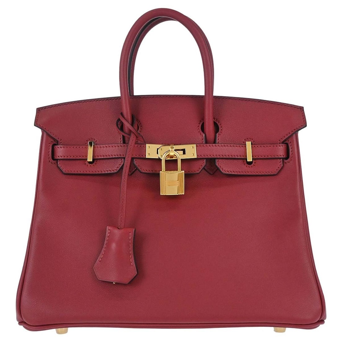 Hermes Birkin 25 Rouge Grenade Swift Leather Top Handle Bag (1 of 15)