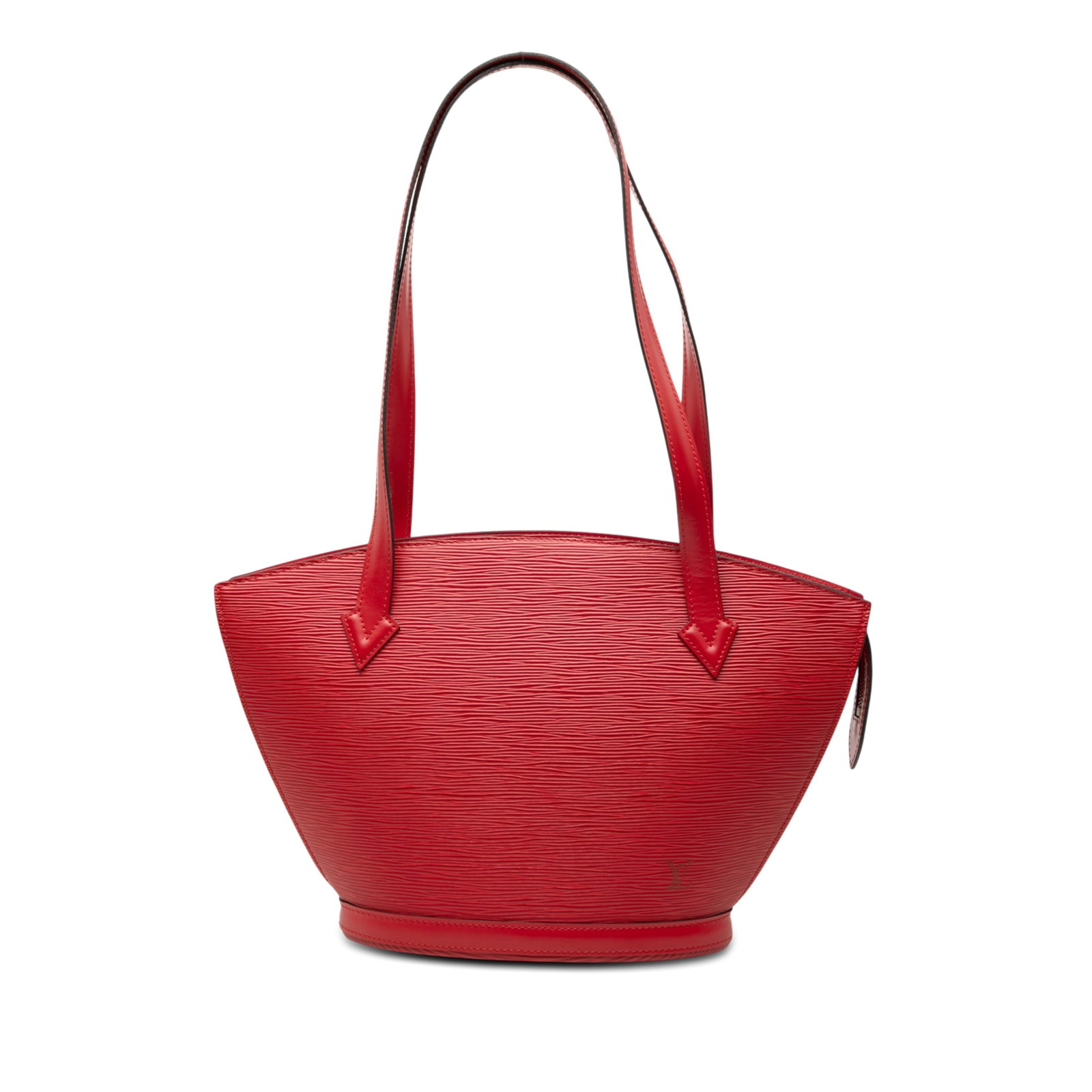 Louis Vuitton Epi red Saint Jacques PM shoulder bag: Louis Vuitton Epi red Saint Jacques PM shoulder bag This Louis Vuitton Epi Saint Jacques PM Long Strap bag features a durable epi leather exterior in red, complemented by flat shoulder straps and a to