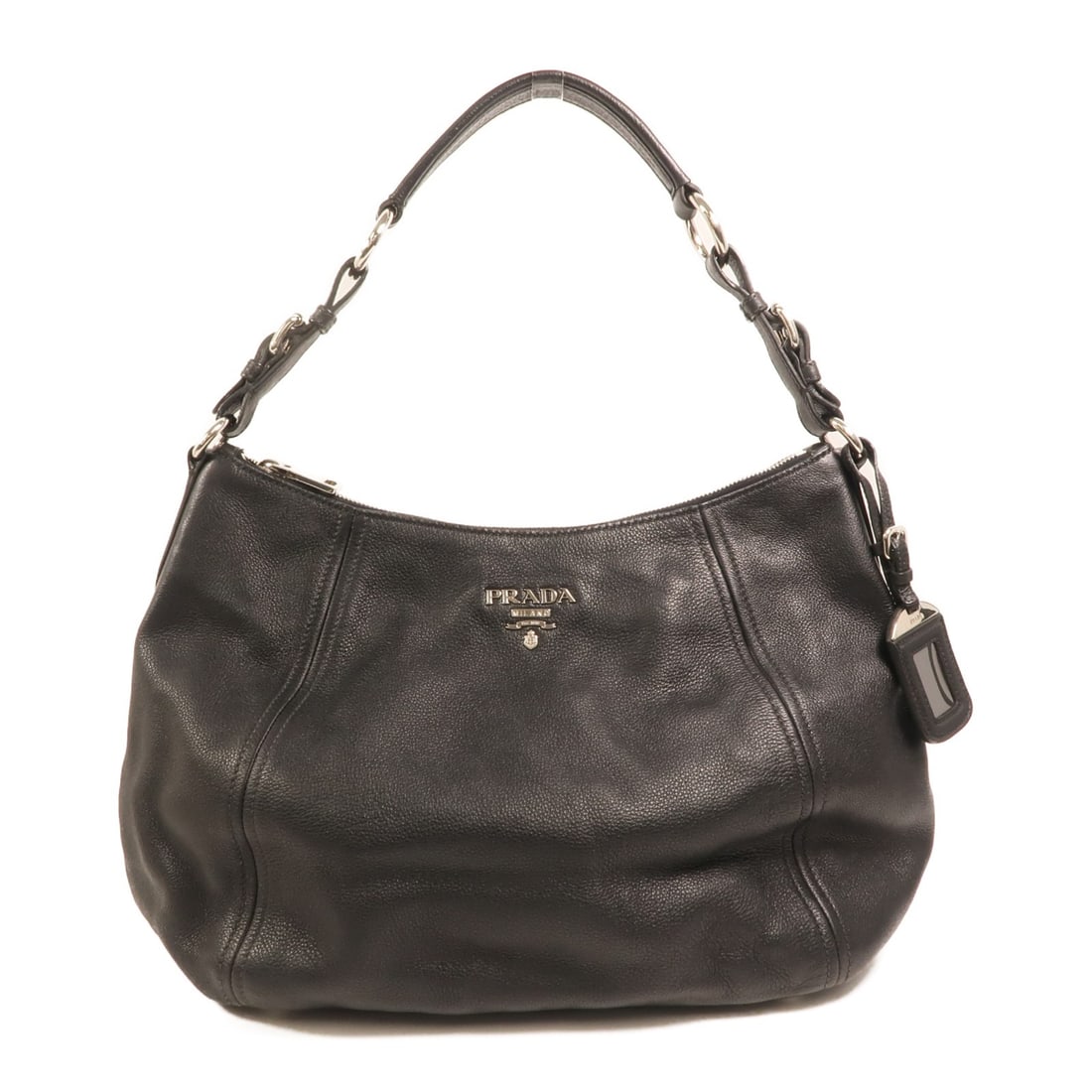 Prada BR5096 black calfskin women s shoulder bag: Prada BR5096 black calfskin women s shoulder bag This PRADA shoulder bag features luxurious black calfskin leather, offering a sophisticated and versatile accessory for any wardrobe. Designed for wome