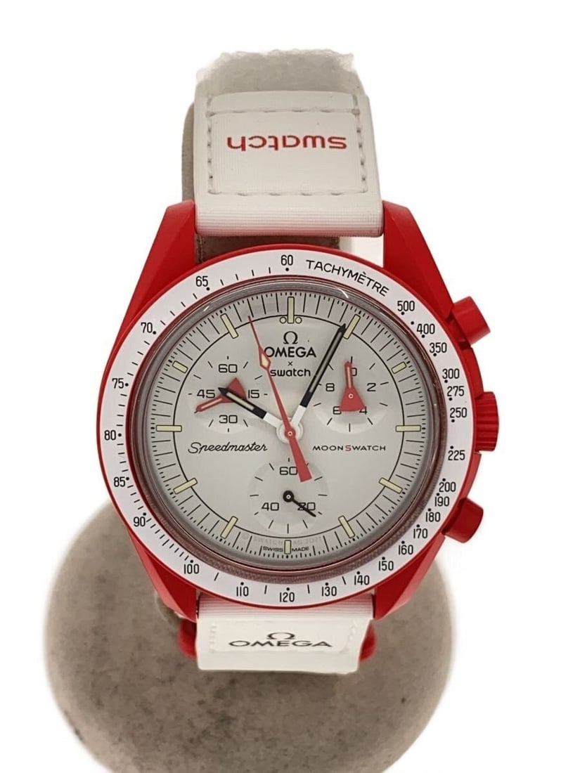 OMEGAxSWATCH Mission to Mars wristwatch SO33R100 white (1 of 6)