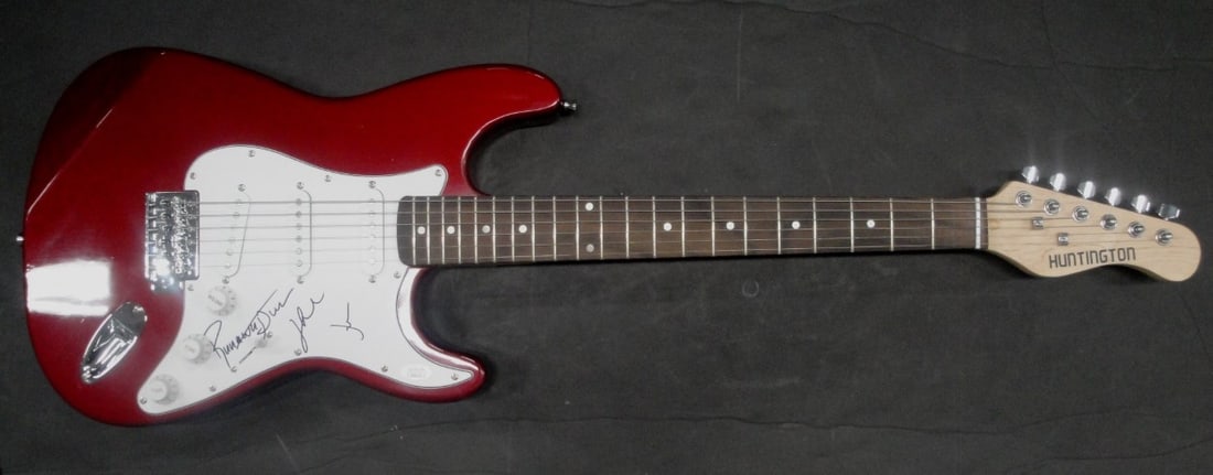 Runaway June Signed Electric Guitar JSA Authenticated Country Music: Runaway June Signed Electric Guitar JSA Authenticated Country Music This original electric guitar is autographed by all three members of the country band Runaway June: Jennifer Wayne, Naomi Cooke, and