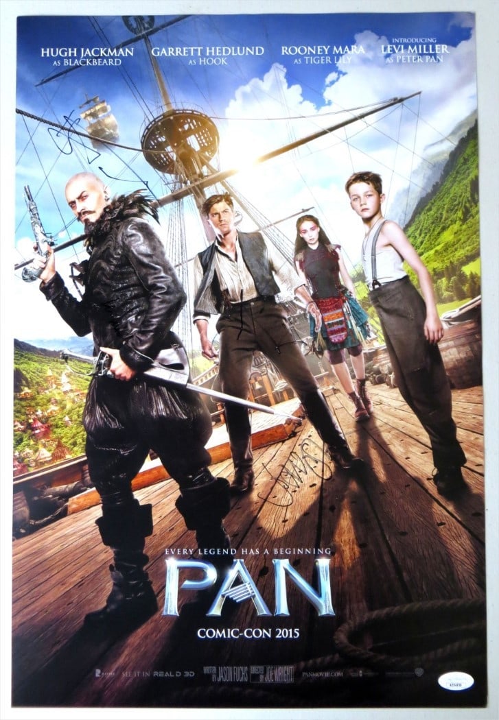Hugh Jackman Joe Wright Autographed Poster 13.25 x 19.75 JSA Certified: Hugh Jackman Joe Wright Autographed Poster 13.25 x 19.75 JSA Certified This original 13X20 poster features the autographs of acclaimed actor Hugh Jackman and renowned director Joe Wright. The poster, 