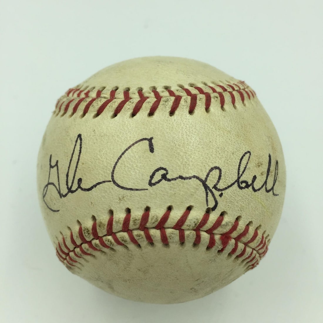 Rare Glen Campbell 1950s Signed Baseball with JSA COA (1 of 6)