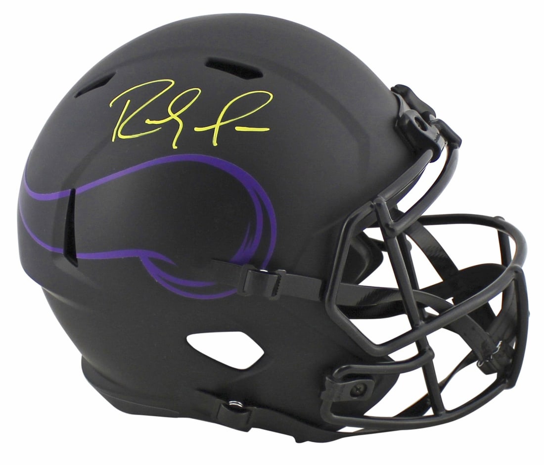 Randy Moss Signed Minnesota Vikings Eclipse Full Size Helmet BAS Authenticated: Randy Moss Signed Minnesota Vikings Eclipse Full Size Helmet BAS Authenticated This autographed Eclipse Full Size Speed Replica Helmet features the signature of Randy Moss, the renowned player of the 