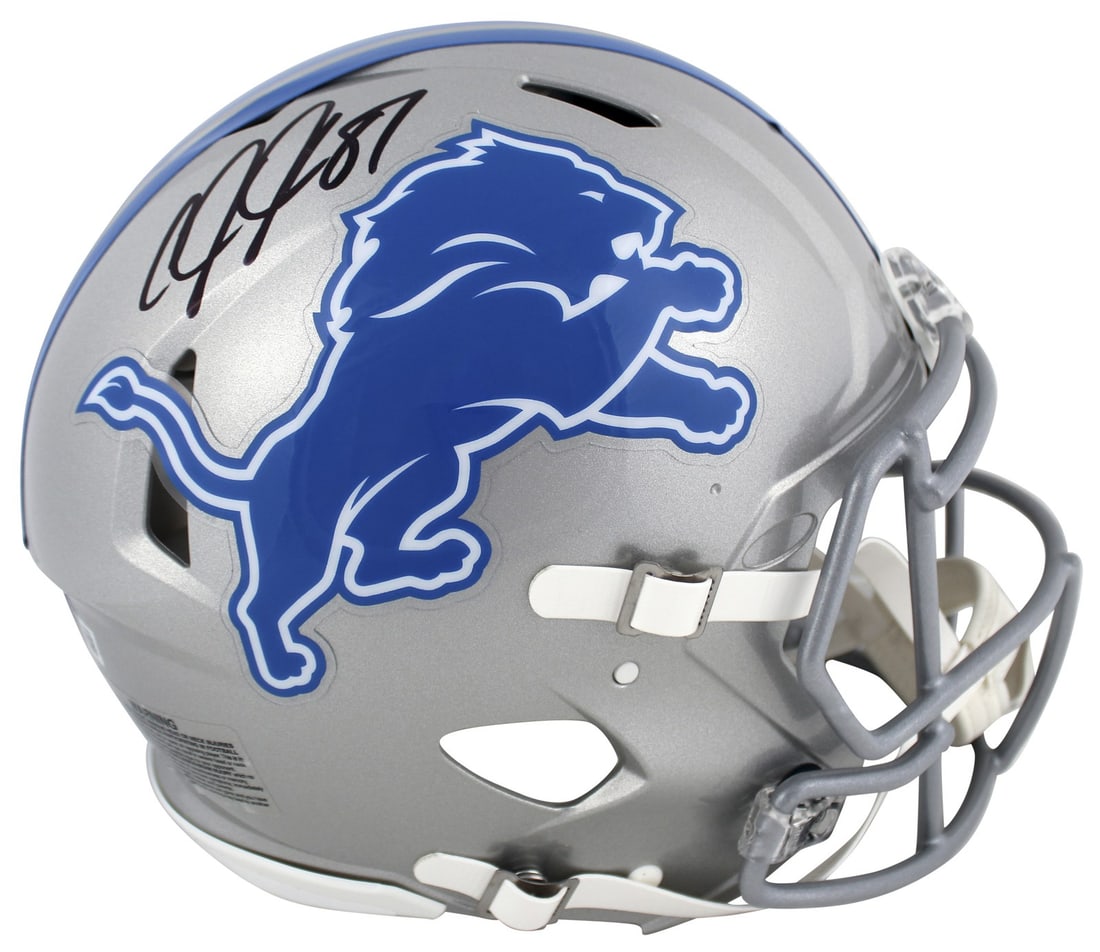 Calvin Johnson Signed Lions Full Size Speed Proline Helmet BAS Authenticated (1 of 3)