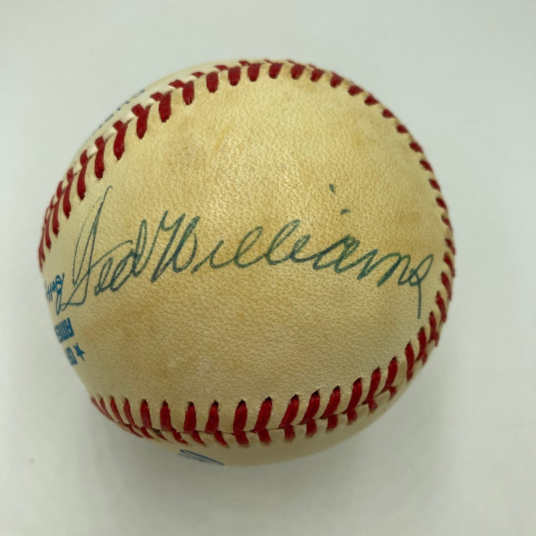 American League Baseball Dual Signed by Ted Williams and Bill Terry with JSA COA: American League Baseball Dual Signed by Ted Williams and Bill Terry with JSA COA This is an original American League baseball signed by Ted Williams and Bill Terry. The ball comes with a full Certific