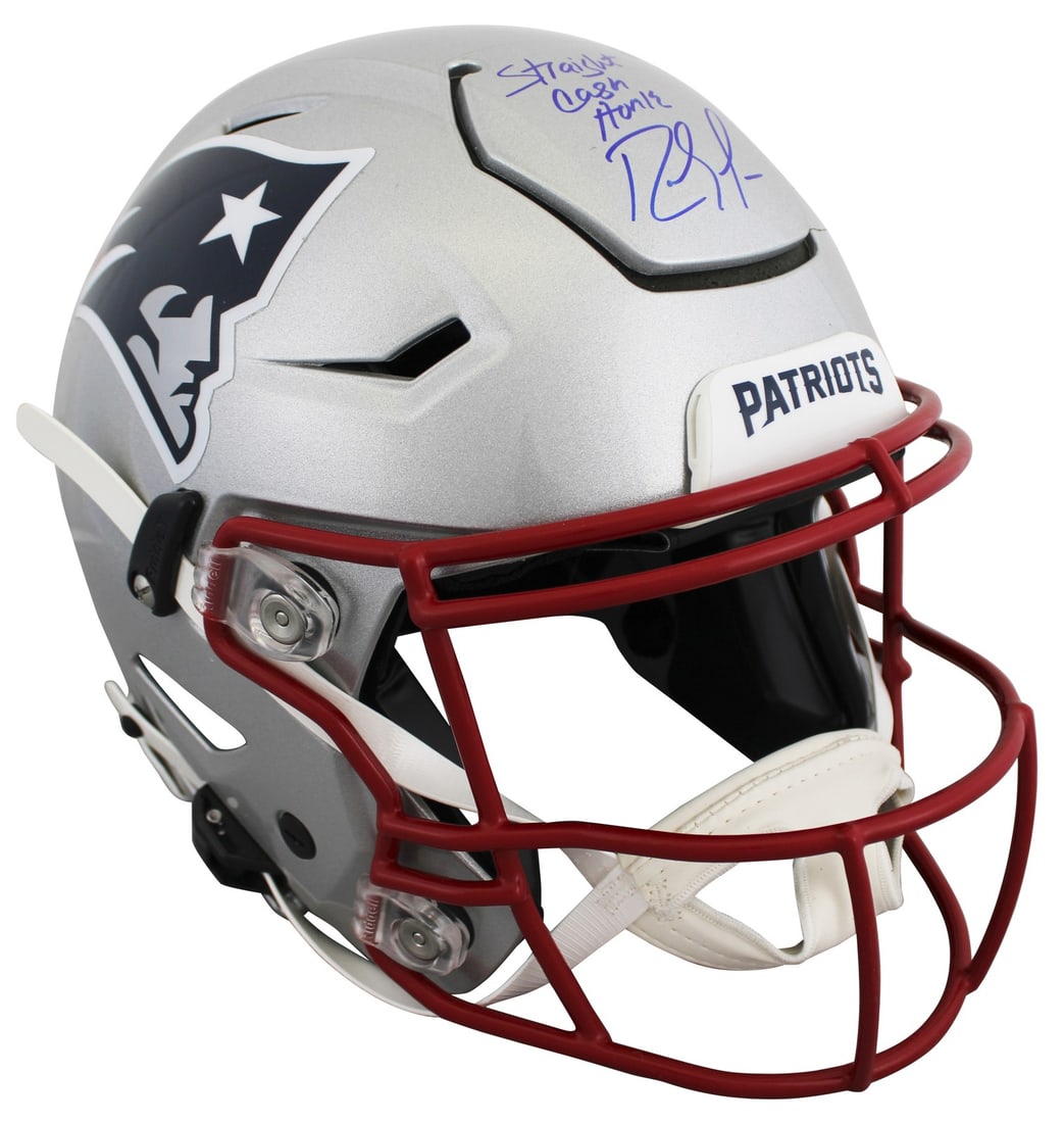 Randy Moss Patriots Speed Flex full size helmet BAS witnessed: Randy Moss Patriots Speed Flex full size helmet BAS witnessed This authentic Riddell Speed Flex full-size helmet has been personally signed by Randy Moss of the New England Patriots and features the i