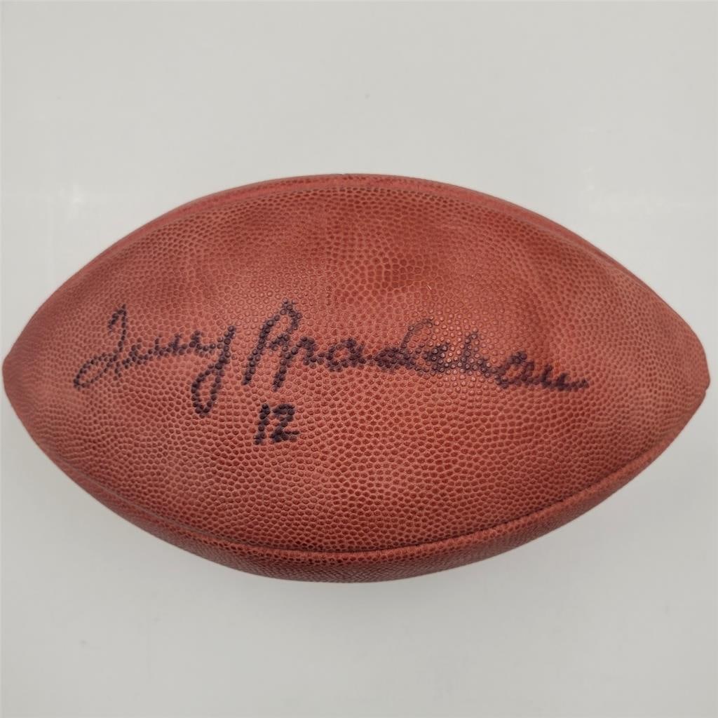 NFL Football Autographed by Terry Bradshaw Beckett Authenticated Steelers: NFL Football Autographed by Terry Bradshaw Beckett Authenticated Steelers This is an official NFL football signed by Terry Bradshaw of the Pittsburgh Steelers. The autograph has been authenticated by 