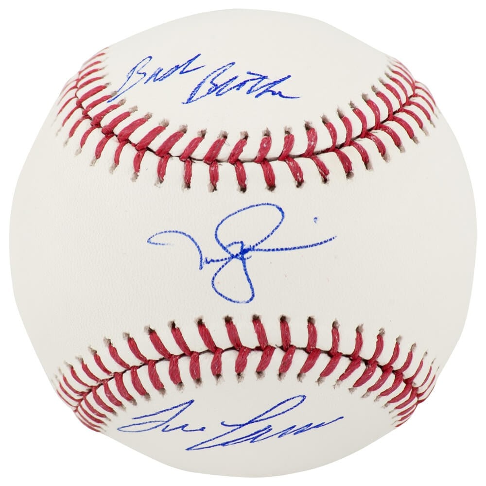 Rawlings MLB Baseball Dual Signed by Canseco McGwire Bash Brothers COA: Rawlings MLB Baseball Dual Signed by Canseco McGwire Bash Brothers COA This Rawlings official MLB baseball is dual signed by Jose Canseco and Mark McGwire. It features the 'Bash Brothers' inscription 