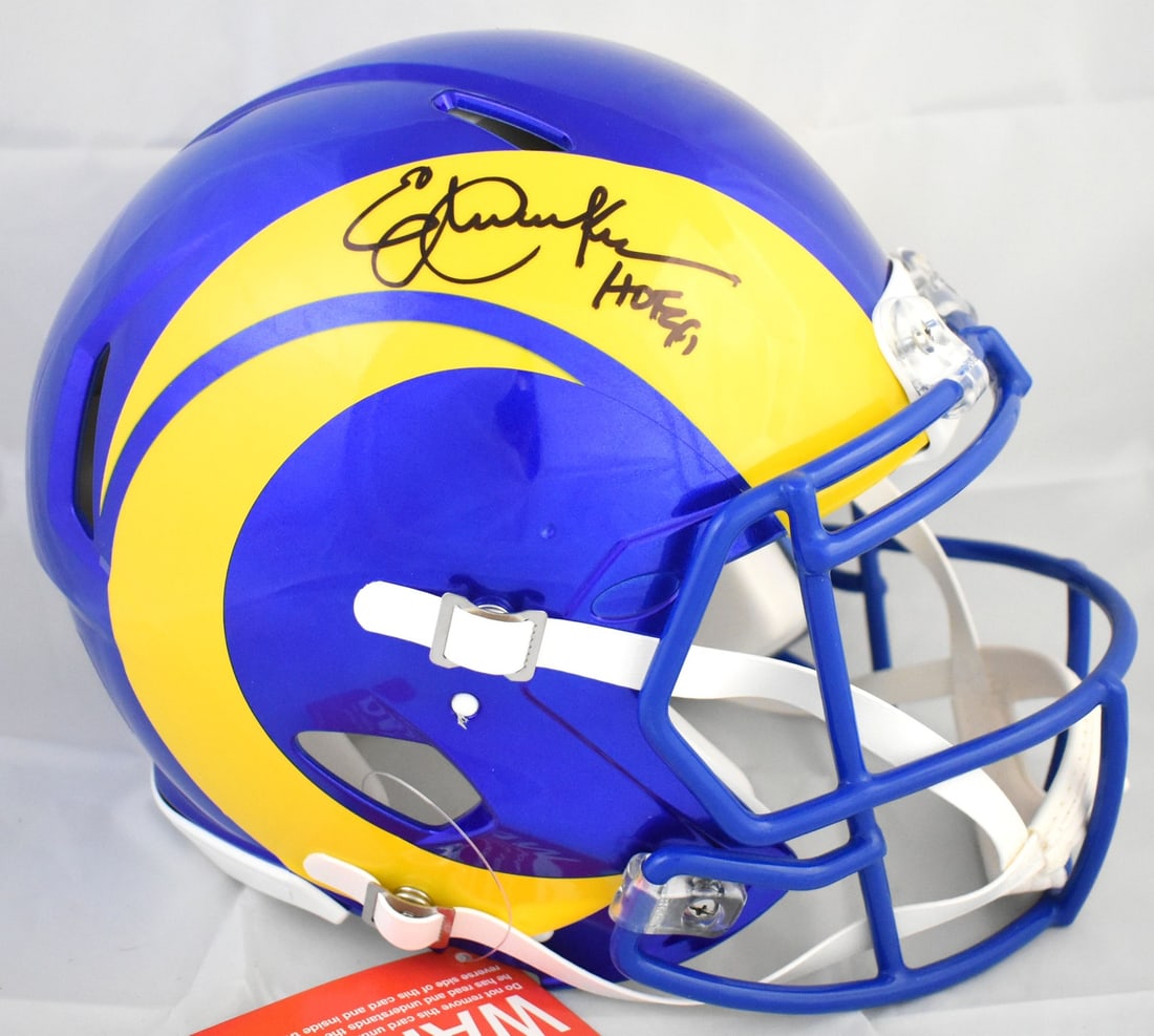 Eric Dickerson Los Angeles Rams Autographed Speed Helmet Beckett Holo (1 of 5)
