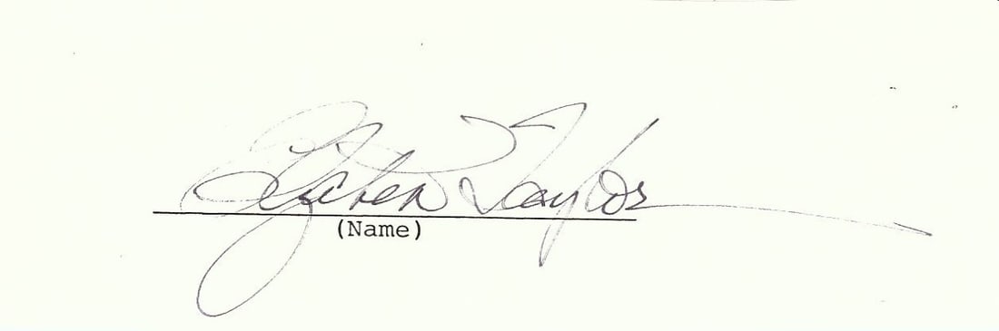 Elizabeth Taylor JSA Authenticated Cut Signature Letter (1 of 2)