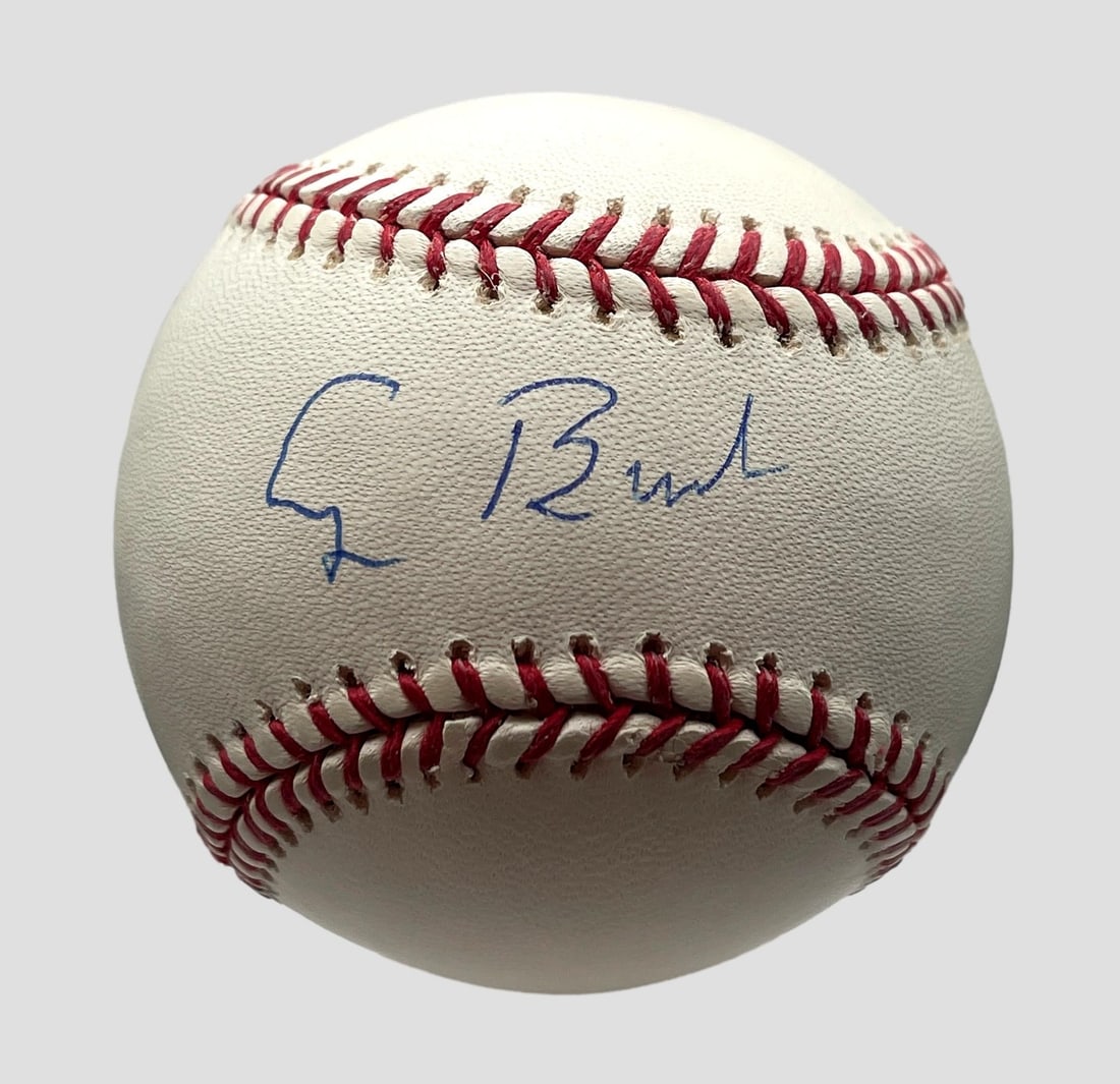 Autographed OAL Selig Baseball Signed by President George W Bush JSA Authenticated: Autographed OAL Selig Baseball Signed by President George W Bush JSA Authenticated This is an original OAL (Official American League) Selig baseball single signed by former President George W. Bush. T