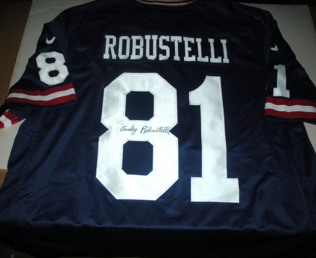 Signed Nike Jersey with COA Andy Robustelli New York Giants NFL Collectible (1 of 3)