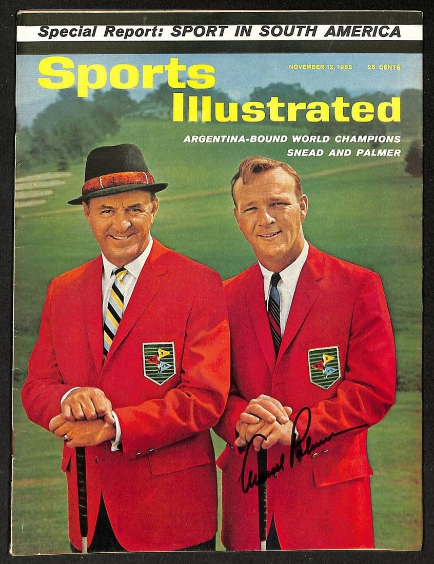 1962 Sports Illustrated Magazine Signed by Arnold Palmer PSA DNA Authenticated (1 of 2)
