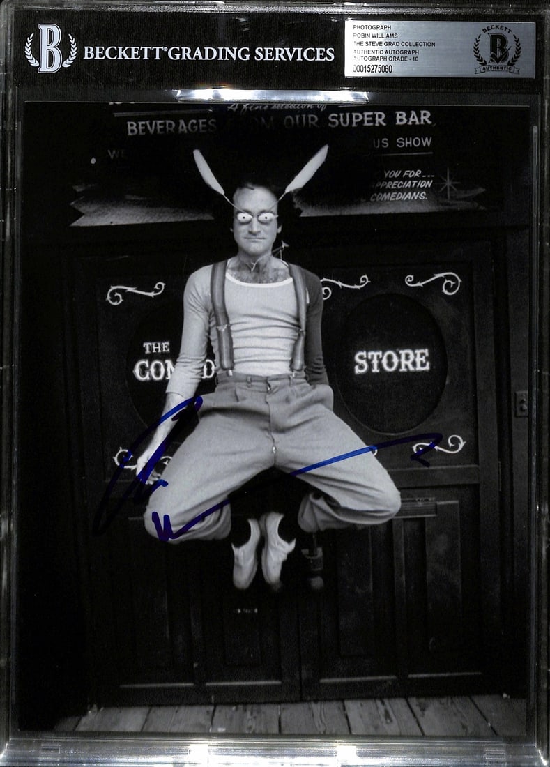 Beckett slabbed Robin Williams 8x10 signed photo autograph grade 10 (1 of 1)