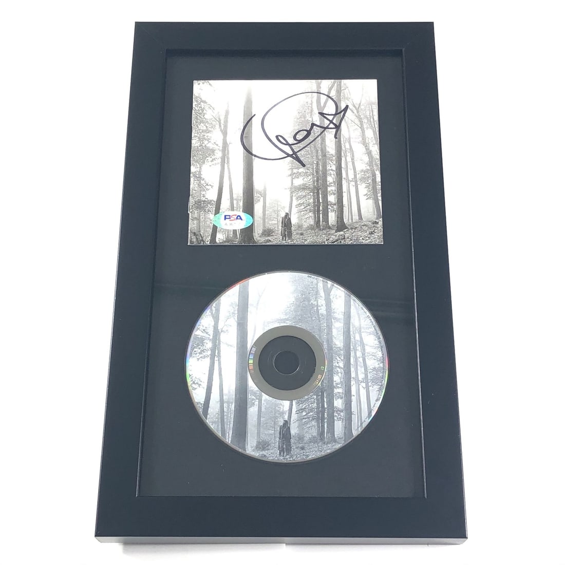 Framed Folklore CD Cover Signed by Taylor Swift PSA DNA (1 of 2)
