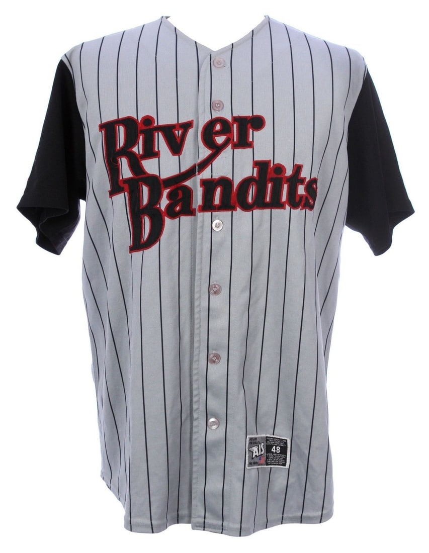 2001 Justin Morneau Signed Game Used Jersey Minnesota Twins PSA JSA Mears: 2001 Justin Morneau Signed Game Used Jersey Minnesota Twins PSA JSA Mears This is a remarkable game-used jersey from Justin Morneau's early career, specifically from his time with the Quad City River 