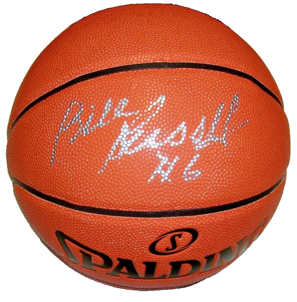 Bill Russell Autographed Basketball With PSA DNA COA Boston Celtics Hall Of Fame: Bill Russell Autographed Basketball With PSA DNA COA Boston Celtics Hall Of Fame This is an original basketball signed by Bill Russell, the legendary Boston Celtics player, 11-time NBA champion, and H