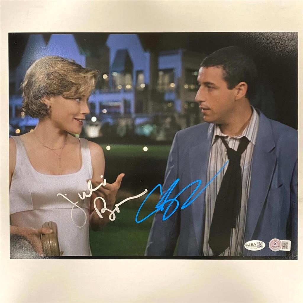 Happy Gilmore 11x14 Photograph Signed by Adam Sandler and Julie Bowen JSA Authenticated (1 of 6)