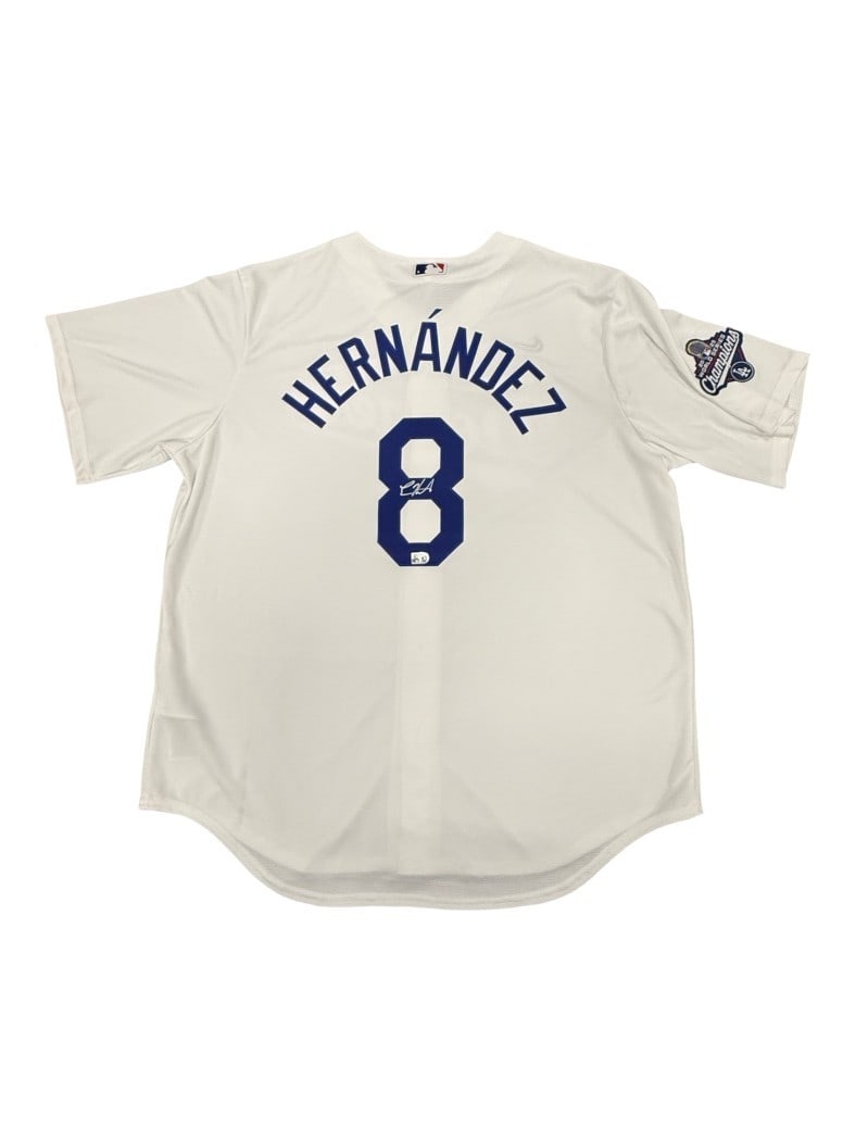 Enrique Kike Hernandez Signed Jersey with MLB Authentication Dodgers (1 of 6)