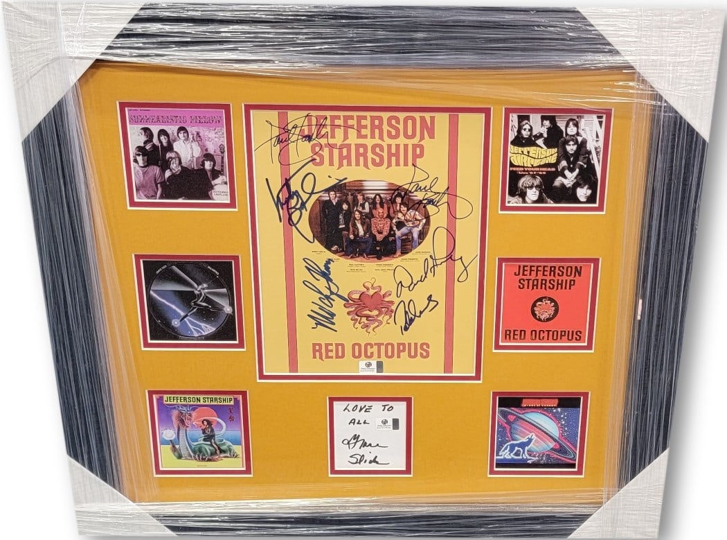 Jefferson Starship Signed Photo Custom Framed Global Authentics (1 of 4)