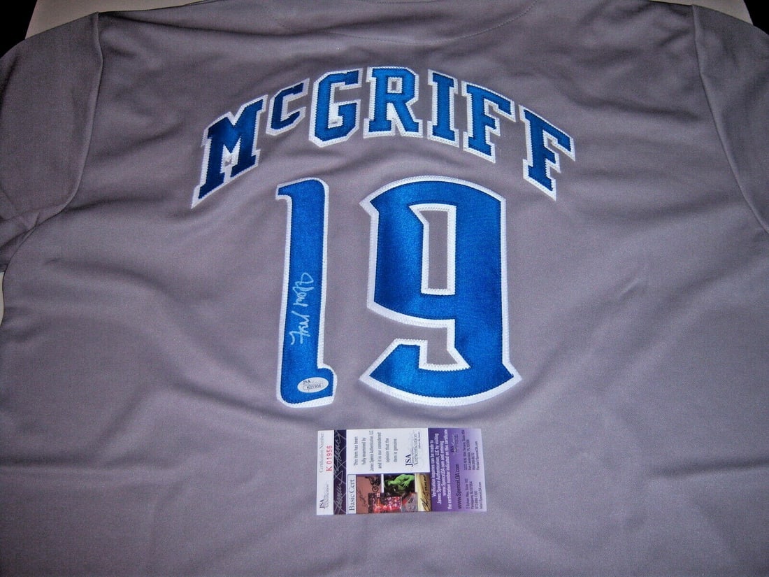 Majestic Baseball Jersey Signed by Fred McGriff With JSA COA (1 of 2)
