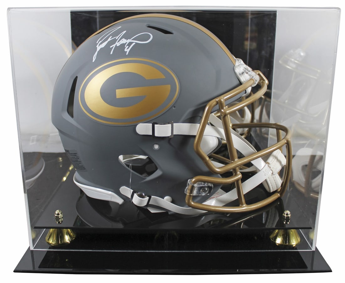 Brett Favre signed Packers slate full size Speed Proline helmet BAS (1 of 4)