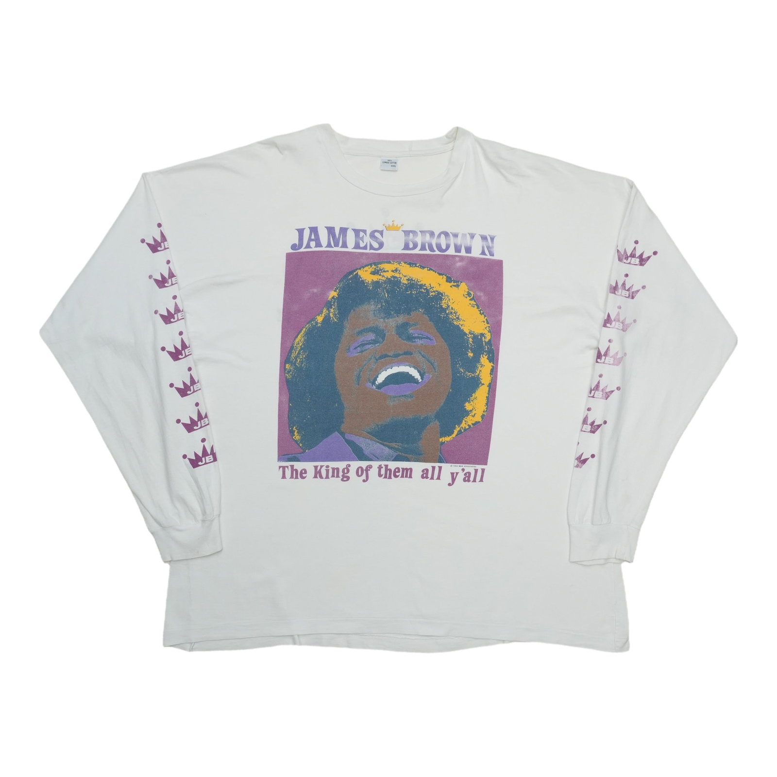 Vintage James Brown Europe Tour White Cotton Shirt XXL (1 of 9)