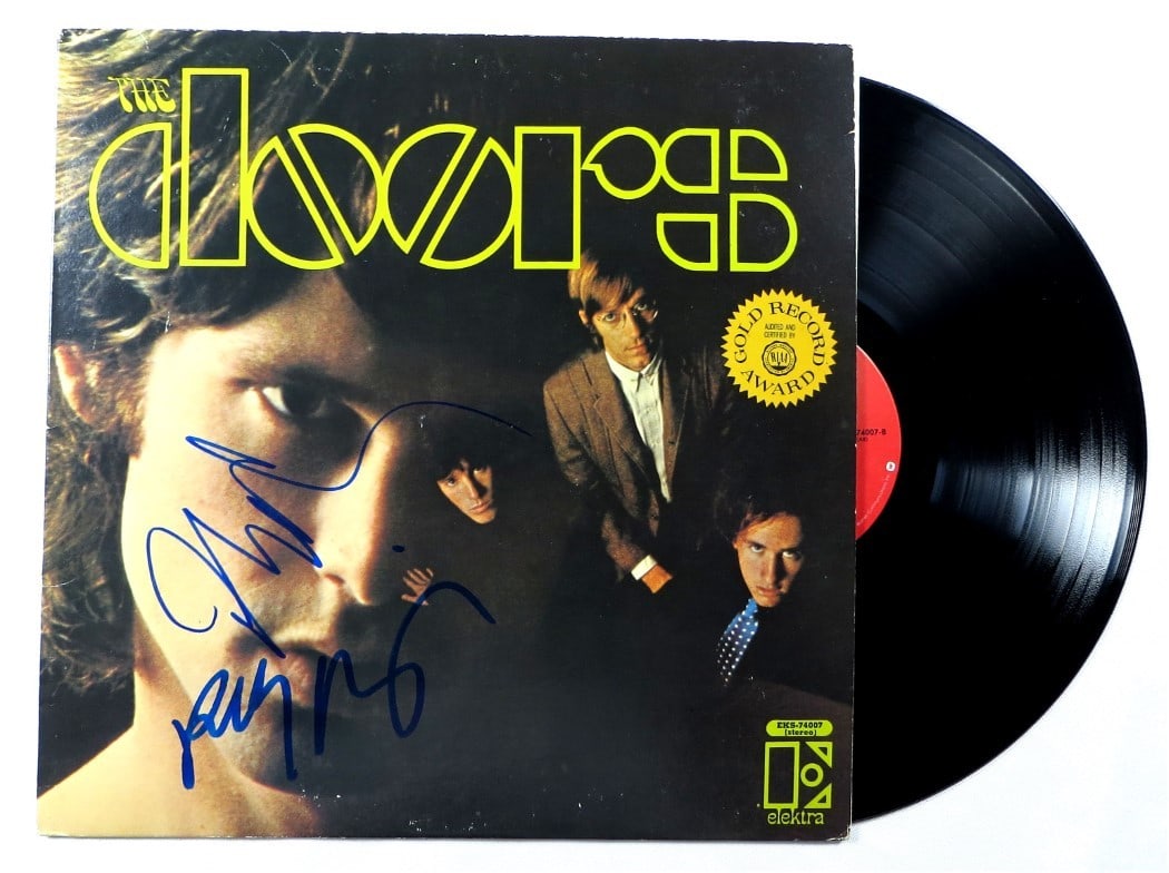 Record Album Signed by John Densmore and Robby Krieger with Beckett Authentication: Record Album Signed by John Densmore and Robby Krieger with Beckett Authentication This is an original record album autographed by John Densmore and Robby Krieger of The Doors. The signatures have bee