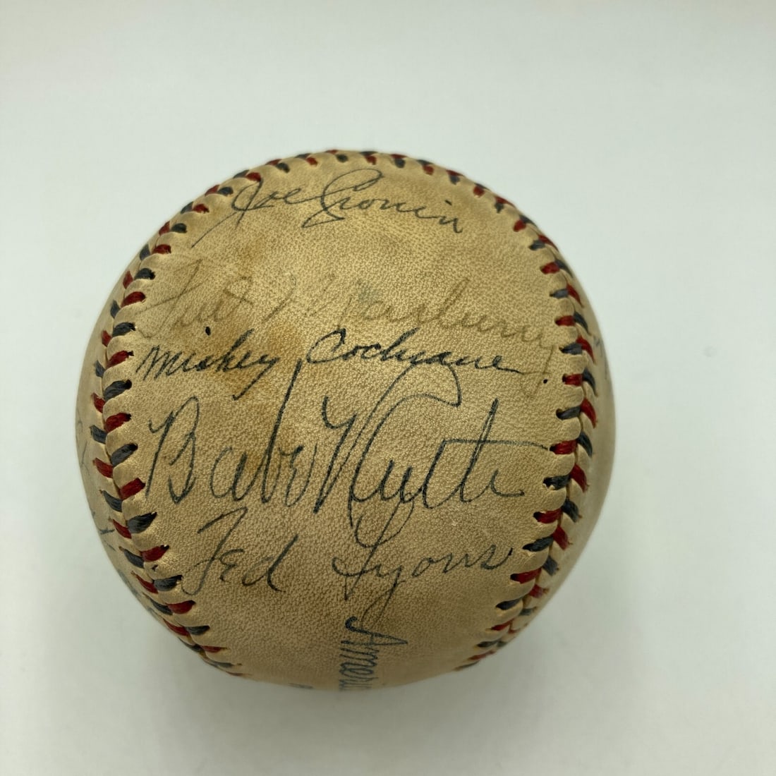 Babe Ruth Lou Gehrig 1933 All-Star Game Signed Baseball JSA COA: Babe Ruth Lou Gehrig 1933 All-Star Game Signed Baseball JSA COA This is an original signed baseball commemorating the 1933 First All-Star Game featuring legendary players Babe Ruth and Lou Gehrig. Aut