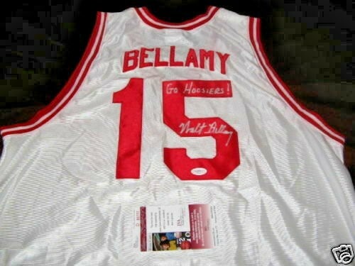 Signed Walt Bellamy Atlanta Hawks NBA Jersey JSA COA (1 of 2)