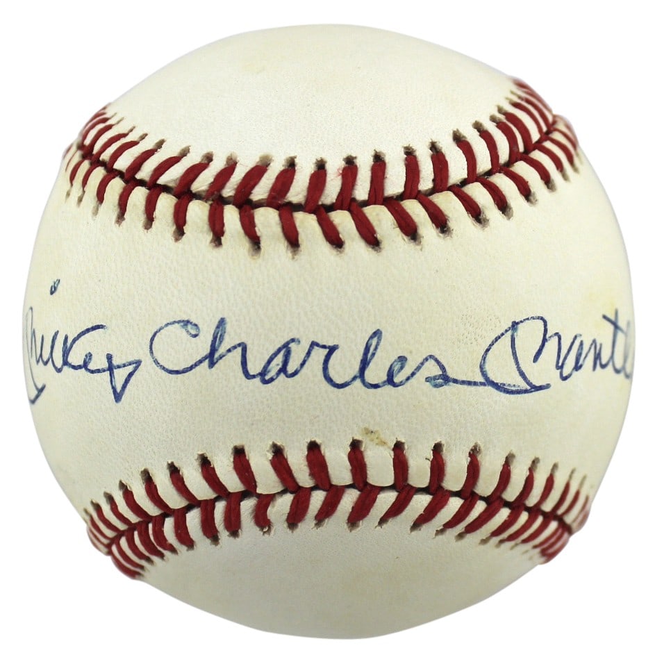 Mickey Mantle signed Bobby Brown OAL baseball JSA: Mickey Mantle signed Bobby Brown OAL baseball JSA This Bobby Brown Official American League baseball has been personally signed by Mickey Charles Mantle of the New York Yankees. The autograph is authe