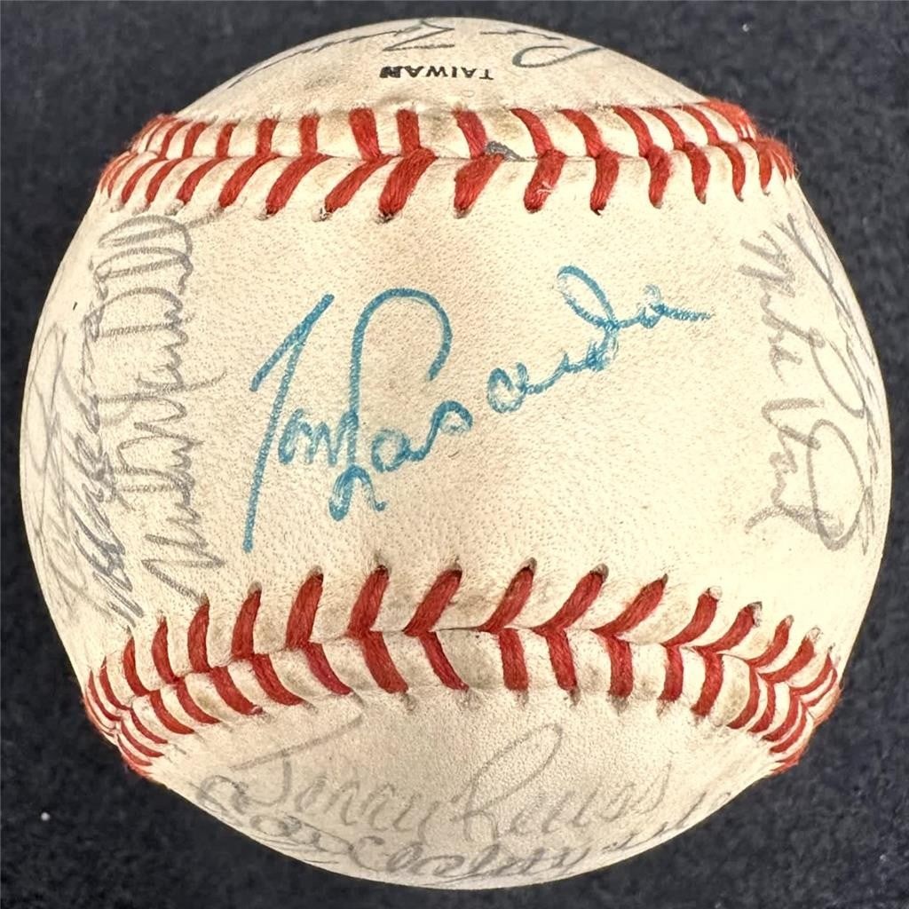 Los Angeles Dodgers 1984 Team Baseball Signed by 27 with Beckett BAS Authentication (1 of 6)