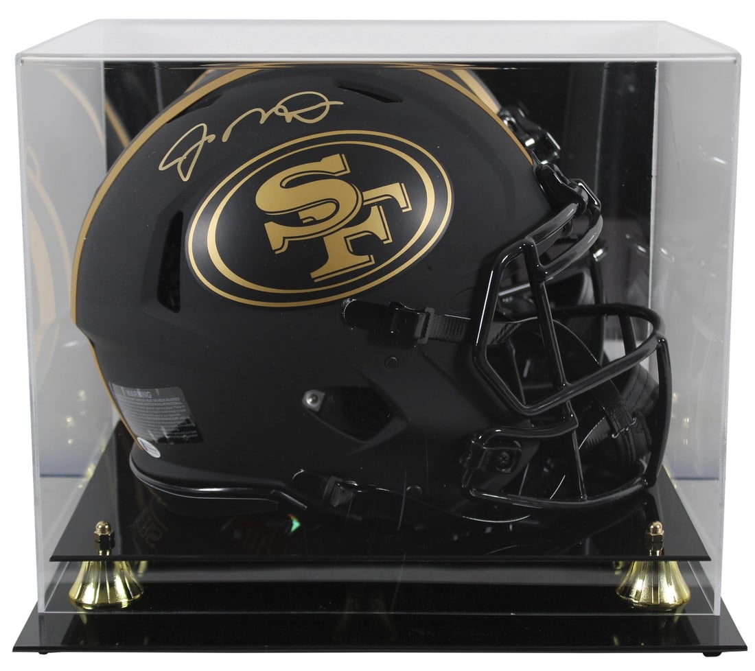 Joe Montana Signed 49ers Eclipse Full Size Helmet with Beckett COA: Joe Montana Signed 49ers Eclipse Full Size Helmet with Beckett COA This San Francisco 49ers Joe Montana signed Eclipse full-size Speed Proline helmet features a striking design and is accompanied by a