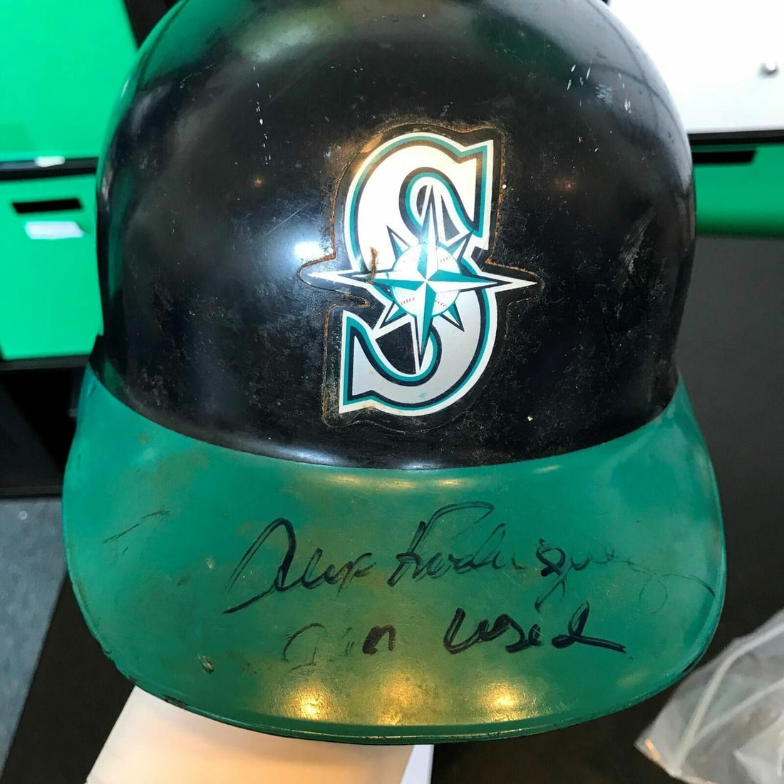 Alex Rodriguez 1994 Rookie Signed Game Used Seattle Mariners Helmet PSA DNA COA: Alex Rodriguez 1994 Rookie Signed Game Used Seattle Mariners Helmet PSA DNA COA This is the earliest known Alex Rodriguez 1994 Rookie game-used signed Seattle Mariners batting helmet. The helmet featu