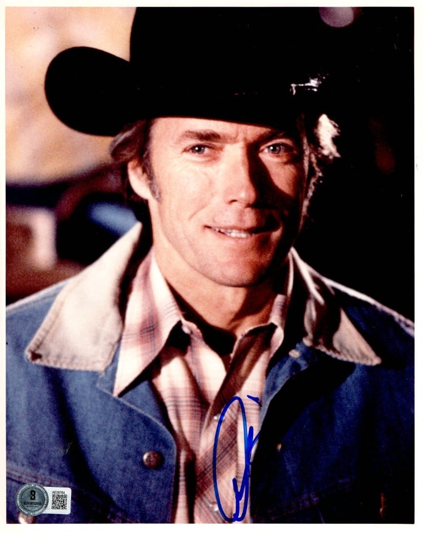 Bronco Billy 8x10 Photograph Signed by Clint Eastwood Beckett Authenticated (1 of 2)