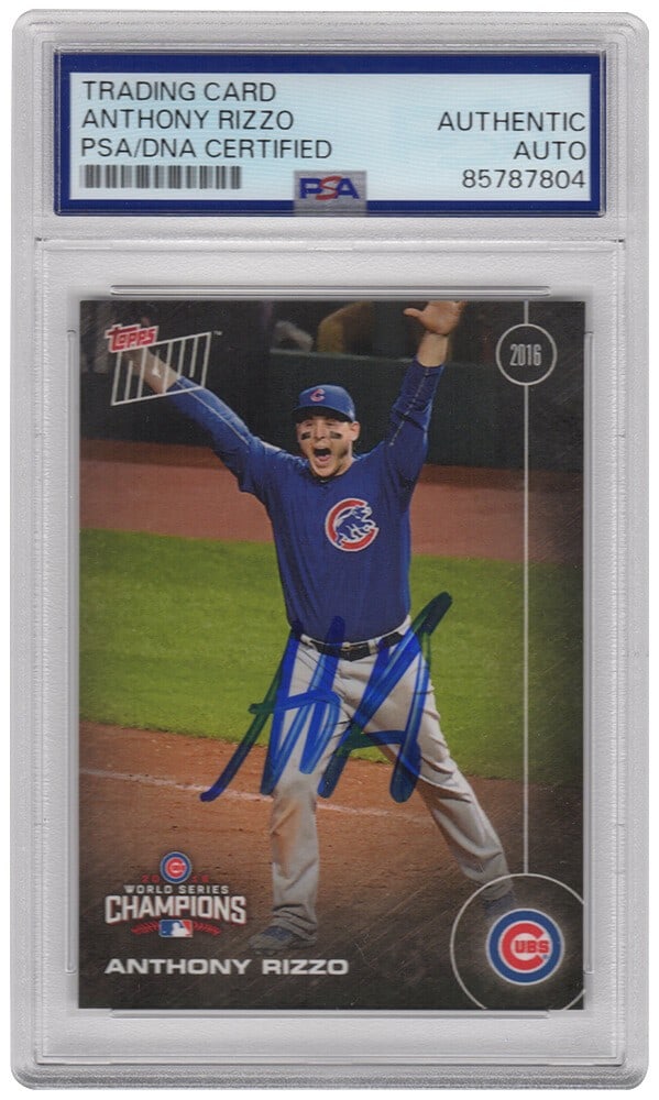 PSA DNA Encapsulated Anthony Rizzo 2016 Topps Now Cubs Card 652-A (1 of 2)