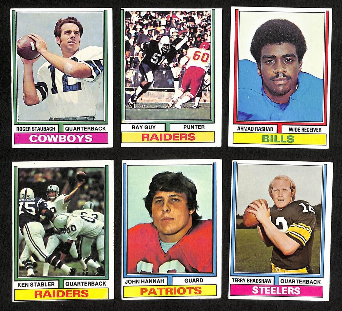 Complete 1974 Topps Football Card Set With All 528 Cards Bradshaw Hannah RC (1 of 4)