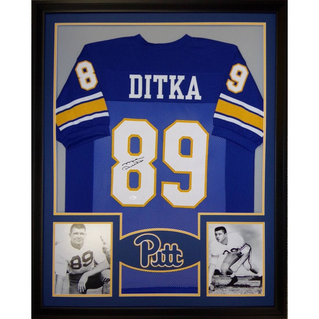 Framed Mike Ditka Signed Jersey with JSA Authentication Pitt Panthers Chicago Bears (1 of 3)