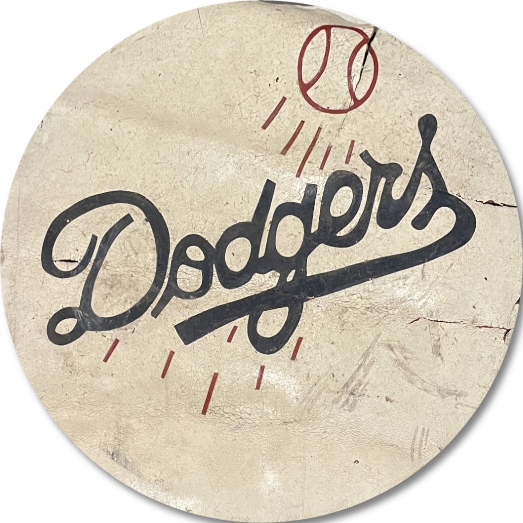 2014 Game Used Dodger Stadium Batting On Deck Circle Beckett Authenticated (1 of 4)
